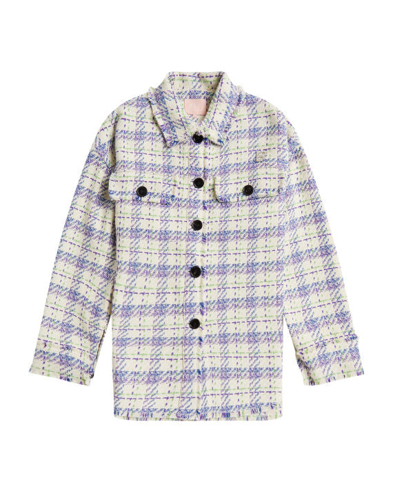 BAPY TARTAN SHIRT JACKET