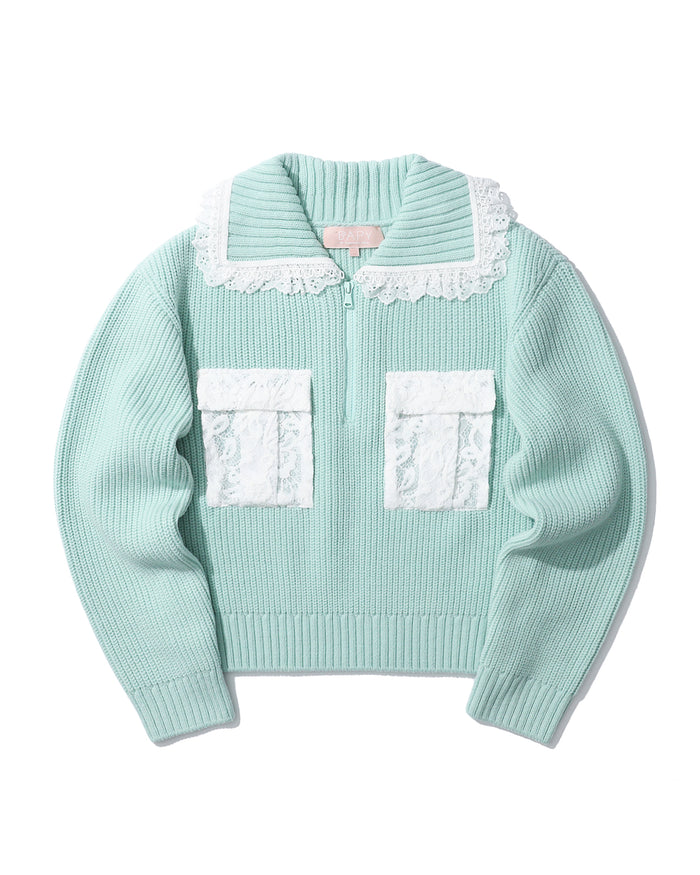 BAPY ZIP UP SWEATER