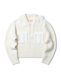 BAPY ZIP UP SWEATER