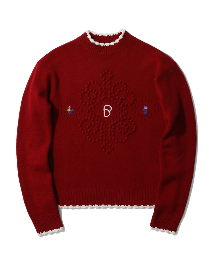 BAPY BUBBLE MOTIF SWEATER