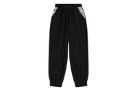 BAPY LACE-PATCHED SWEAT PANTS