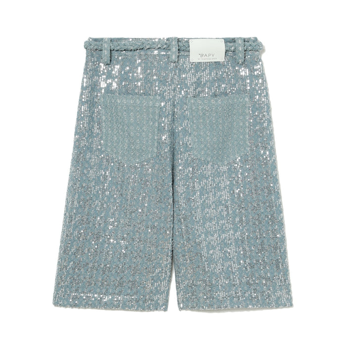 BAPY SEQUINS DENIM CULOTTE