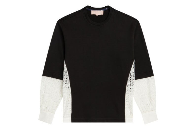 BAPY FLORAL HEM SWEATSHIRT