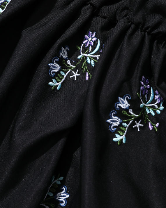 BAPY EMBROIDERED GATHERED TOP