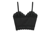 BAPY SLIM-FIT LACE-TRIMMED TOP