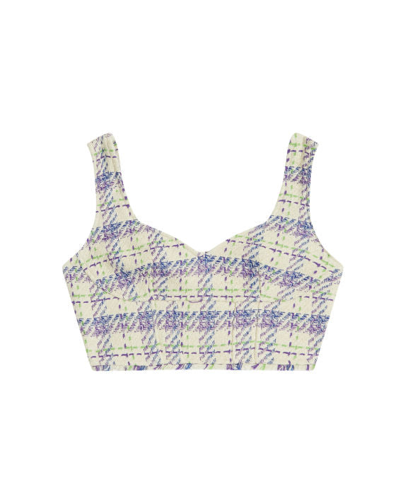 BAPY TARTAN SLEEVELESS TOP