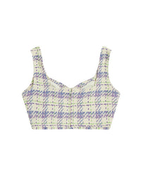 BAPY TARTAN SLEEVELESS TOP