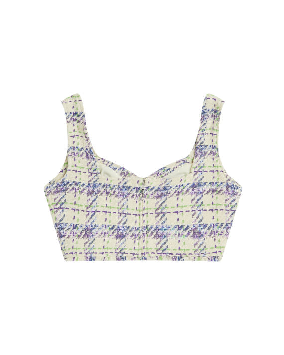 BAPY TARTAN SLEEVELESS TOP