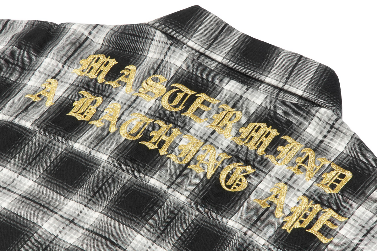 MM BAPE CHECK SHIRT