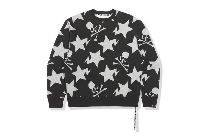 MM BAPE STA PATTERN RELAXED CREWNECK