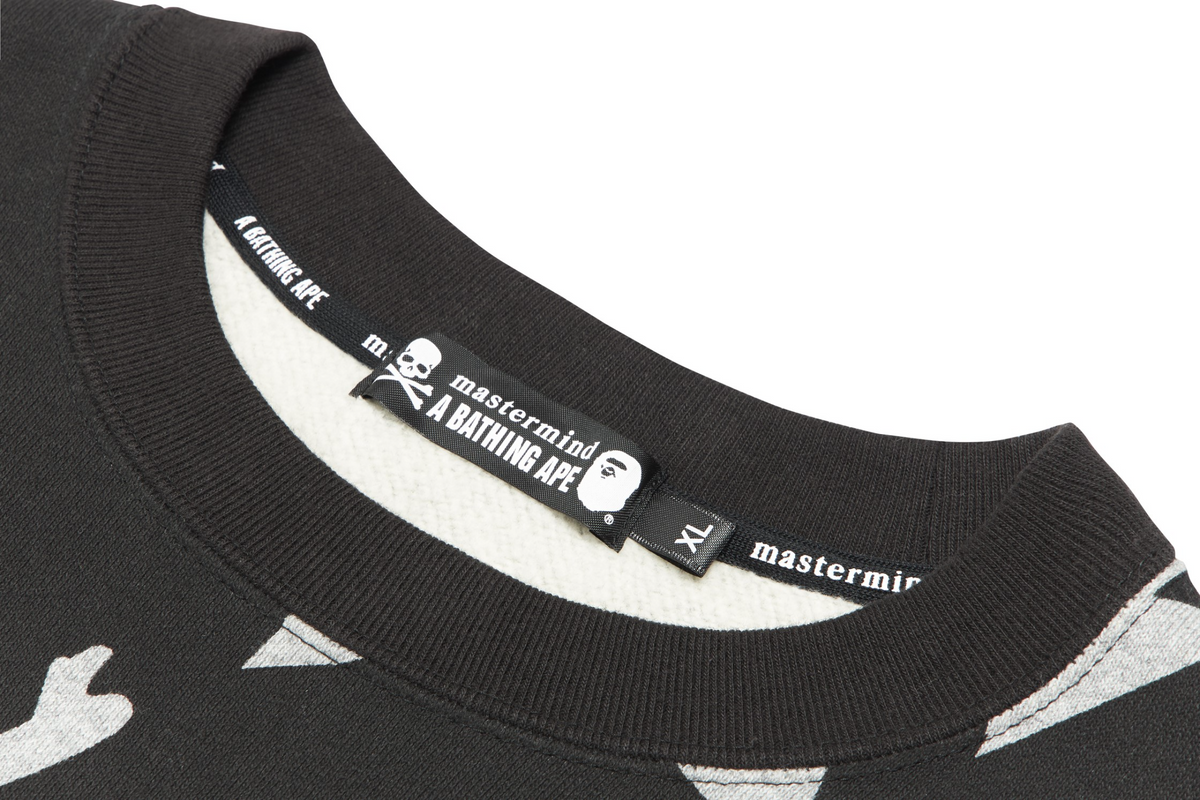 MM BAPE STA PATTERN RELAXED CREWNECK