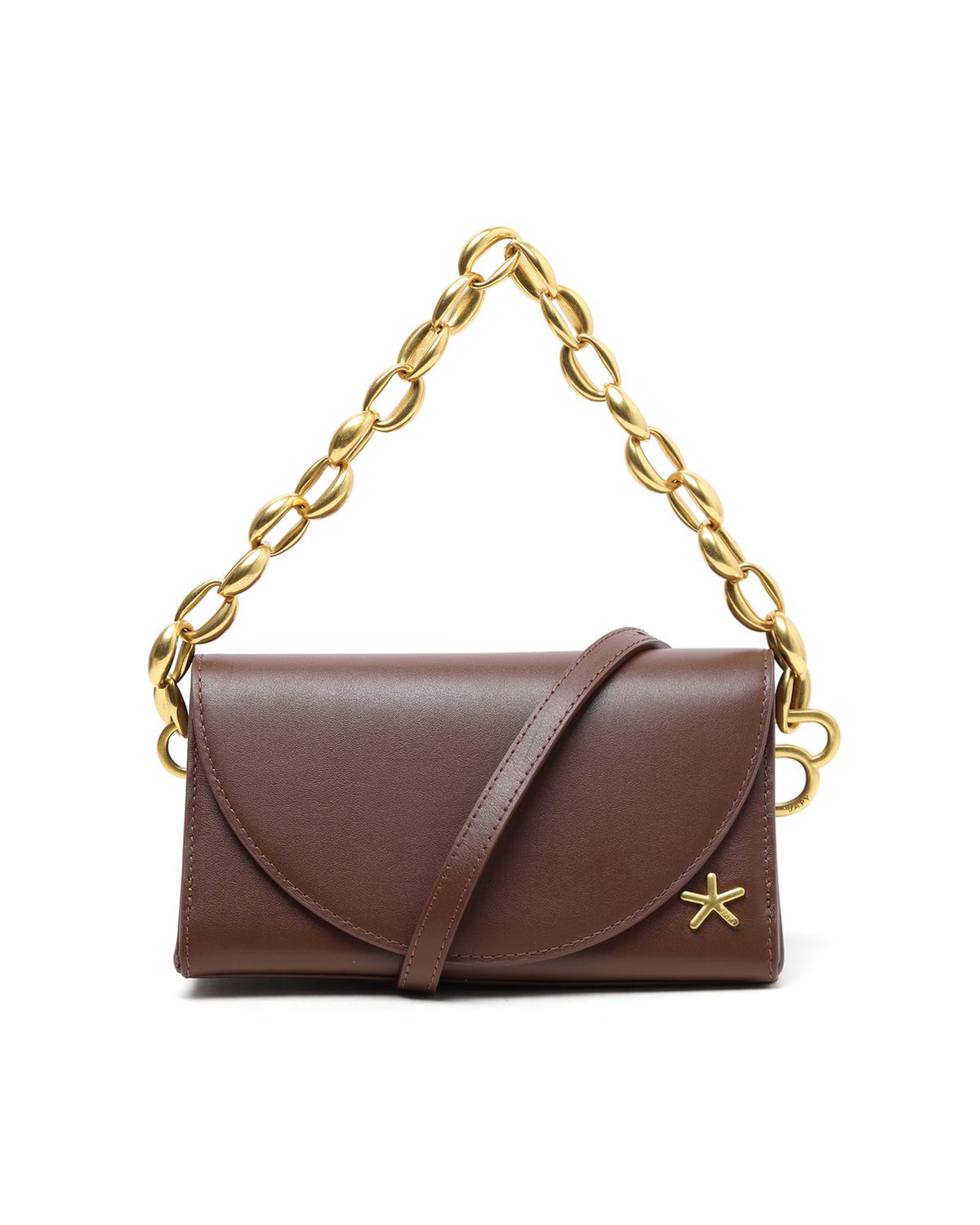 BAPY TWO-TONE CHAIN TRIANGLE BAG
